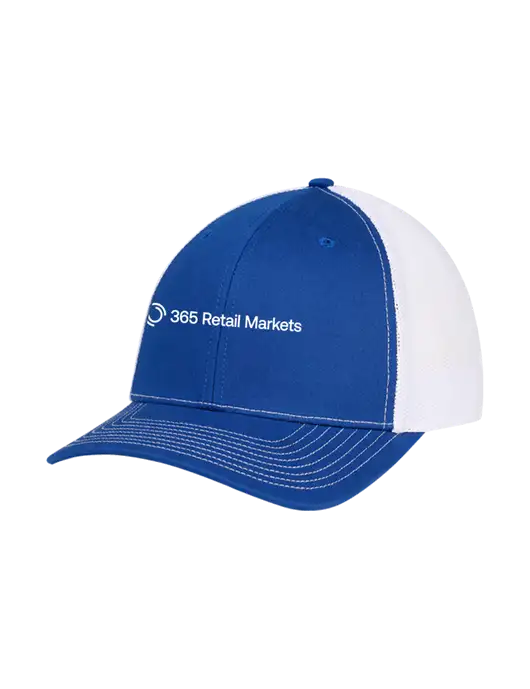 Richardson Adjustable Snapback Original 112 Trucker Cap Royal w/White Mesh w/365 Logo