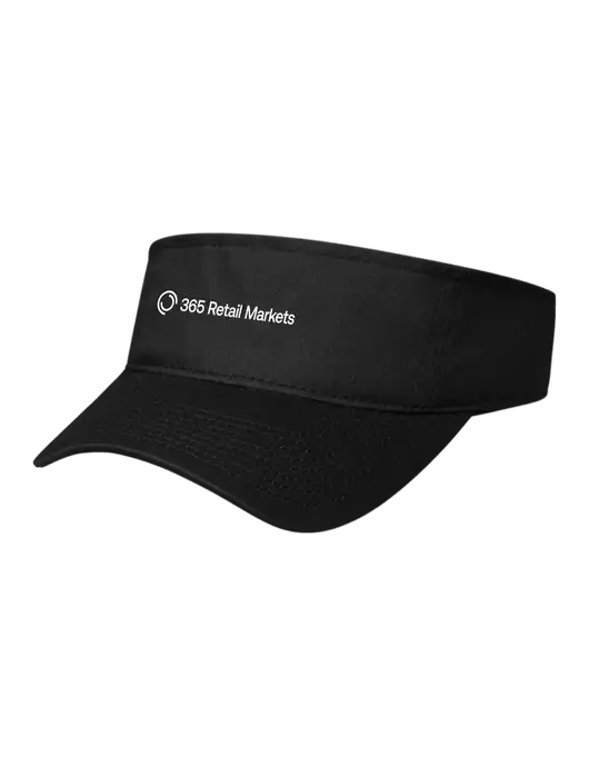 Black Cap Visor w/365 Logo