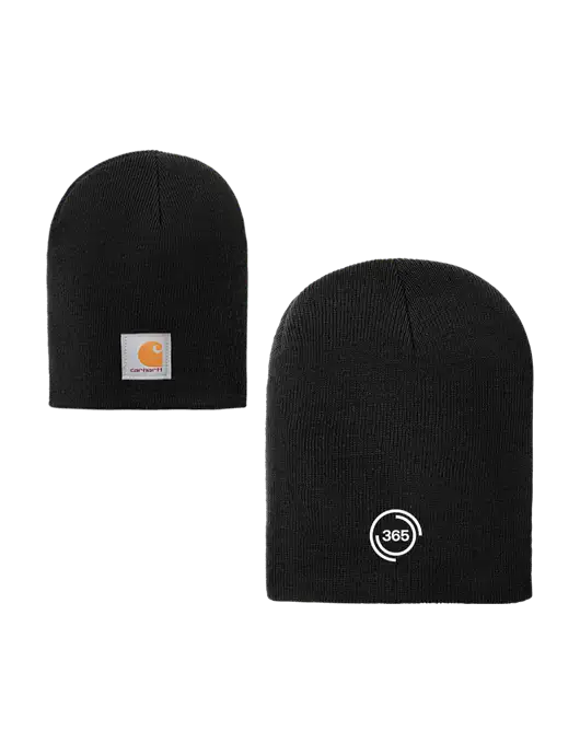 Carhartt Black Acrylic Knit Hat w/365 Icon Logo