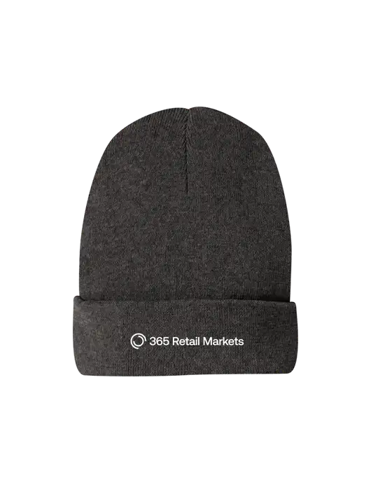 Recycled Charcoal Heather Beanie w/365 Logo