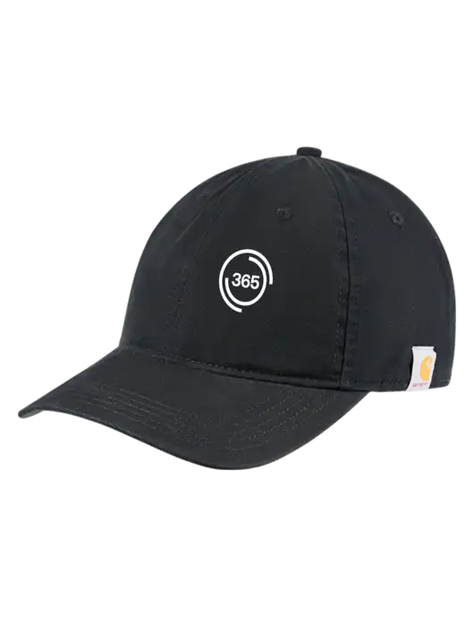 Carhartt Black Cotton Canvas Cap w/365 Icon Logo