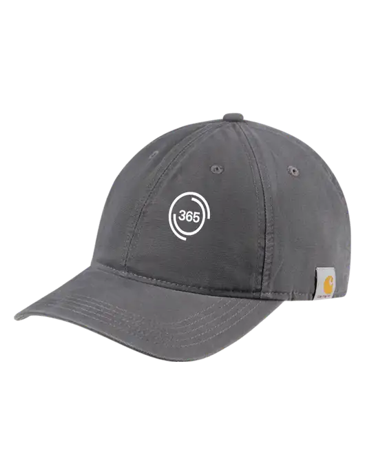 Carhartt Dark Grey Cotton Canvas Cap w/365 Icon Logo