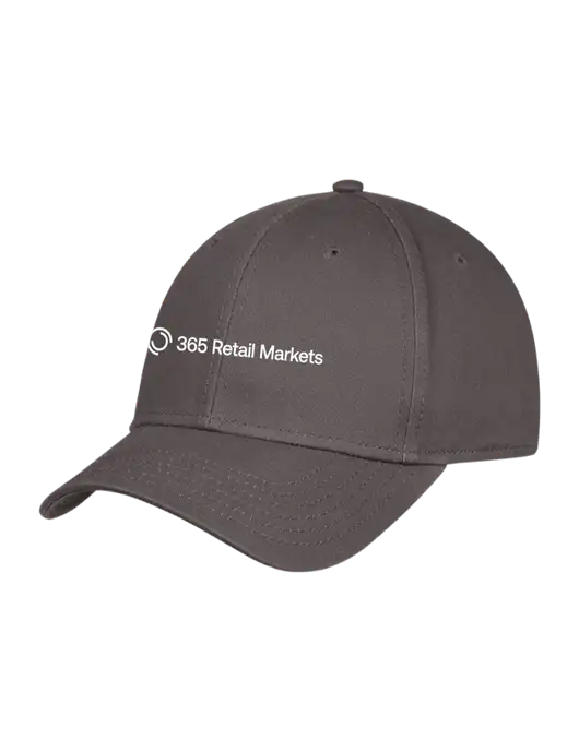 Charcoal Structured Cap Hook & Loop w/365 Logo