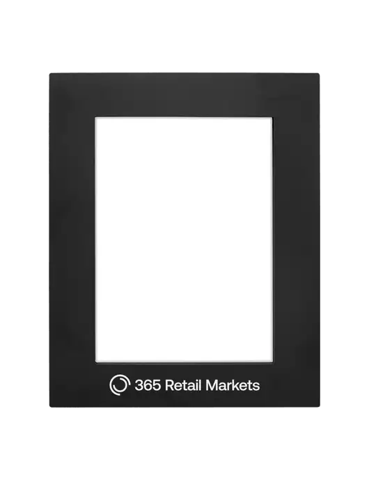 Black Aluminum Photo Frame, 5 x 7 w/365 Logo