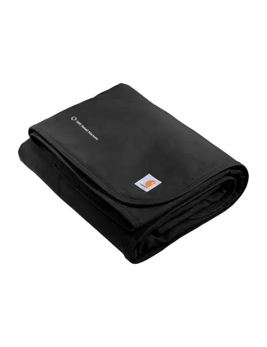 Carhartt Black Firm Duck Sherpa-Lined Blanket w/365 Logo