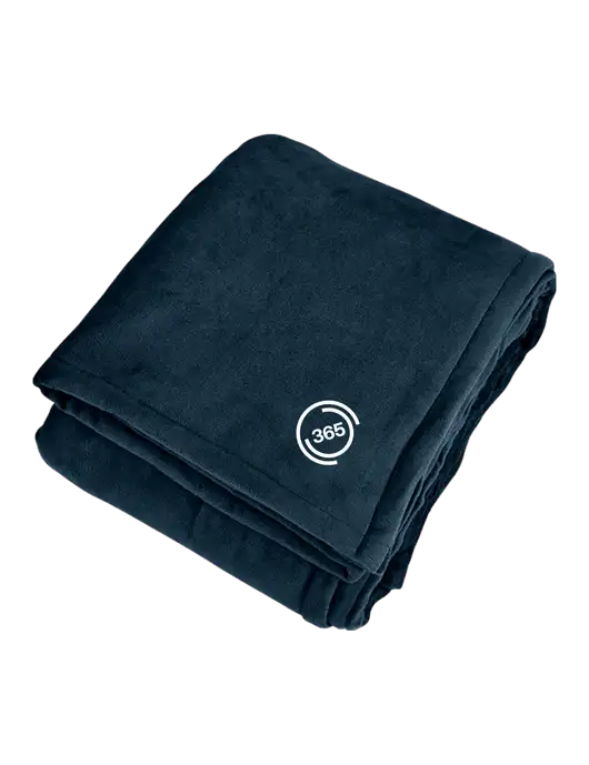 Mountain Lodge Navy Eclipse Blanket w/365 Icon Logo