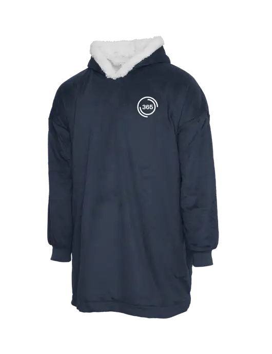 Wearable Lodge Navy Blanket w/365 Icon Logo
