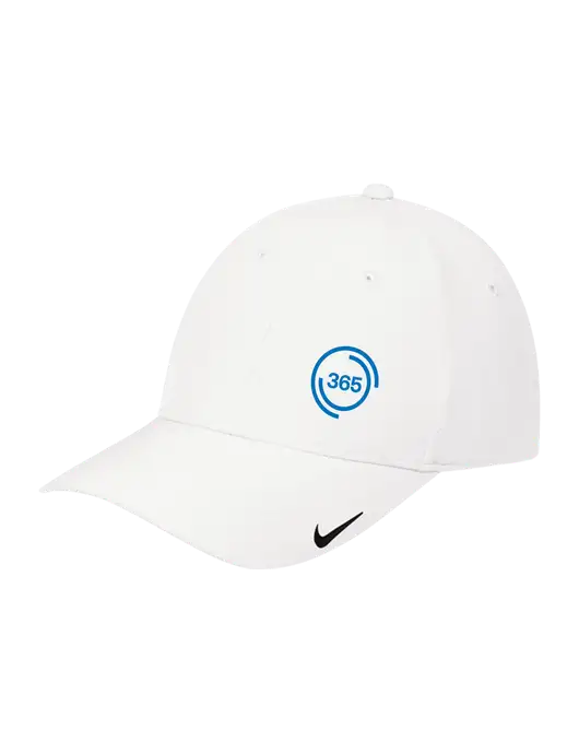 Nike White Dri-FIT Legacy Cap w/365 Icon Logo