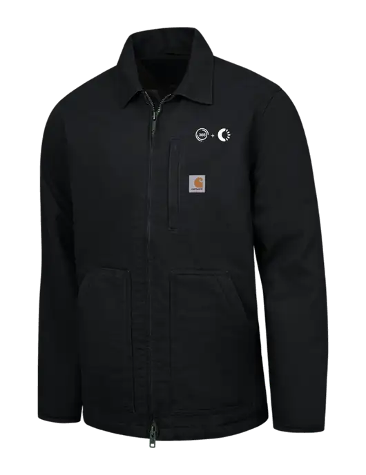 Carhartt Black Sherpa-Lined Coat w/365 Cantaloupe Logo