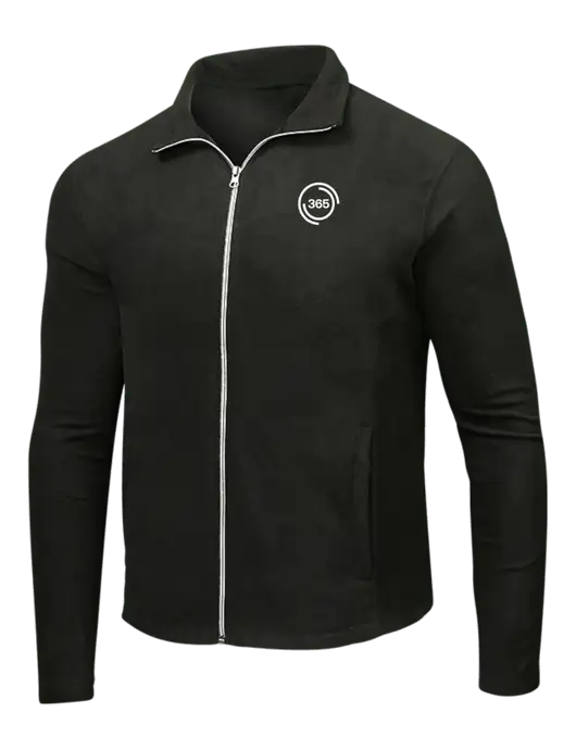 Black Microfleece Jacket w/365 Icon Logo