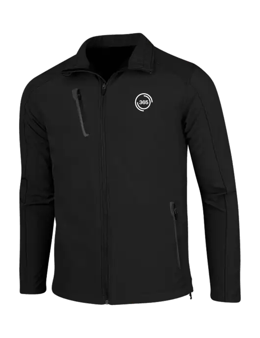 Black Welded Softshell Jacket w/365 Icon Logo