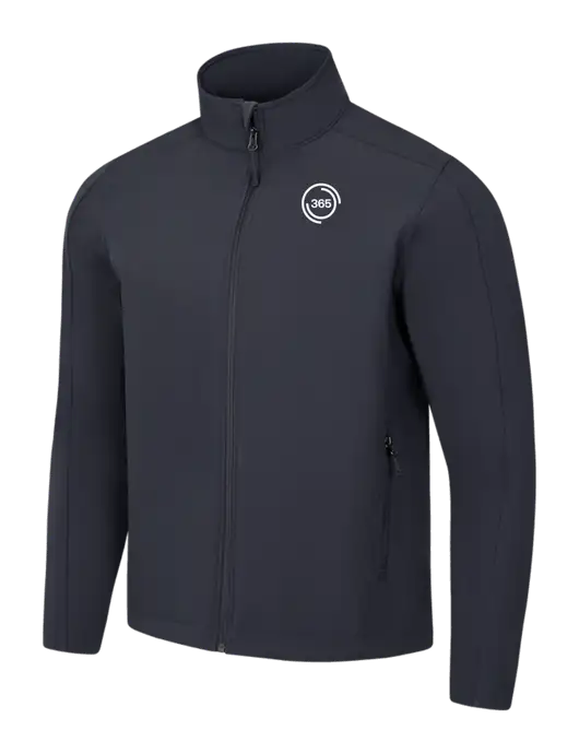 Charcoal Grey Core Soft Shell Jacket w/365 Icon Logo