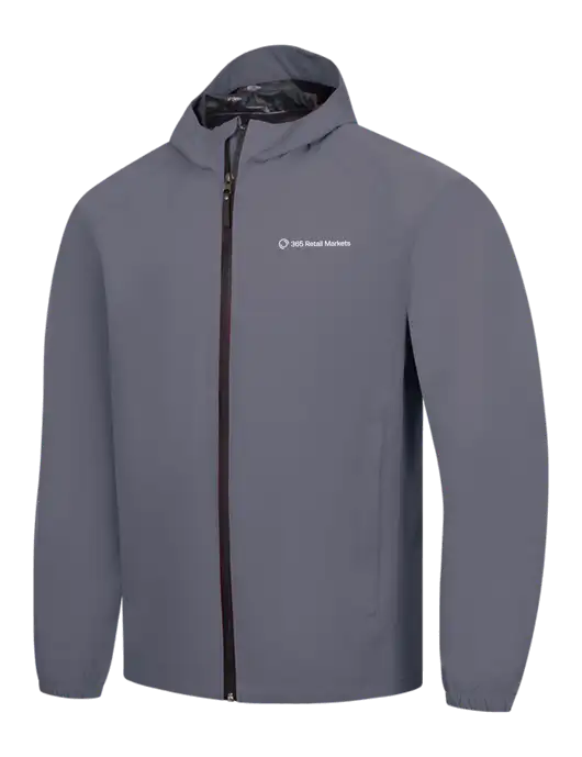 Dark Grey Essential Rain Jacket w/365 Logo