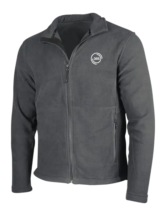 Dark Grey Fleece Jacket w/365 Icon Logo