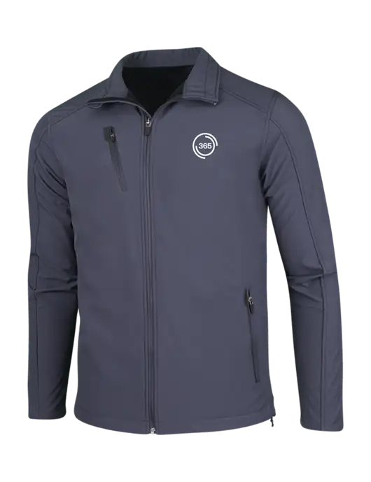 Dark Grey Welded Softshell Jacket w/365 Icon Logo