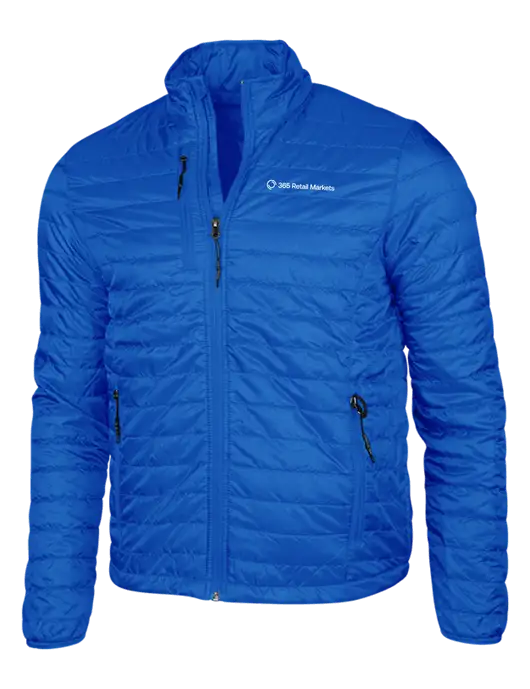 Dark Royal Blue Puffy Packable Jacket w/365 Logo