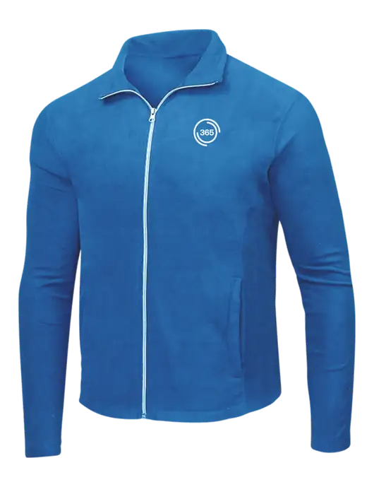 Light Royal Microfleece Jacket w/365 Icon Logo
