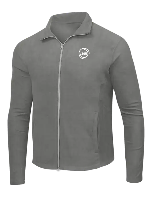 Medium Grey Microfleece Jacket w/365 Icon Logo