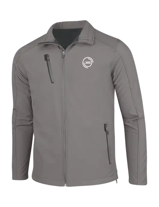 Medium Grey Welded Softshell Jacket w/365 Icon Logo