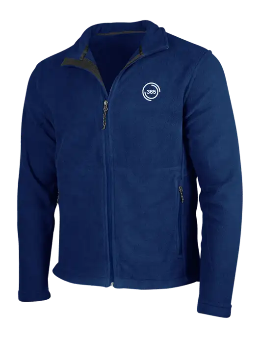 Navy Fleece Jacket w/365 Icon Logo