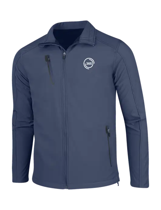 Navy Welded Softshell Jacket w/365 Icon Logo
