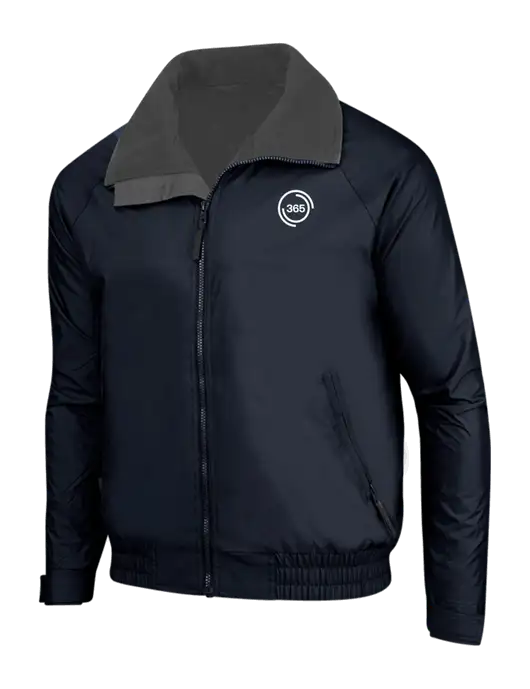 True Navy/Grey Heather Classic Competitor Jacket w/365 Icon Logo