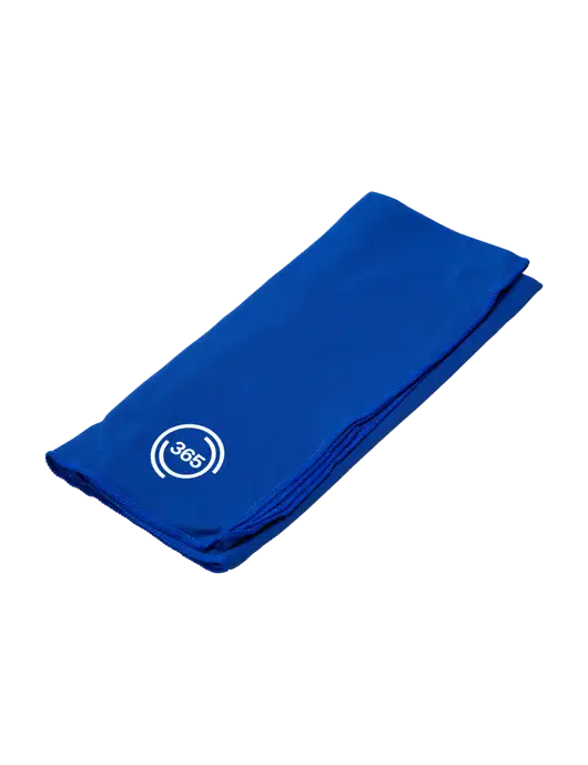 Eclipse Blue Copper Infused Cooling Towel w/365 Icon Logo