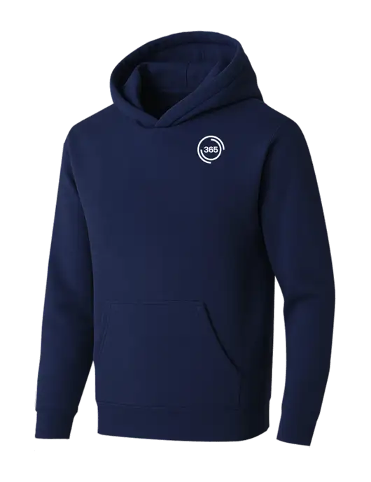 BELLA+CANVAS Navy Sponge Fleece Pullover Hoodie w/365 Icon Logo