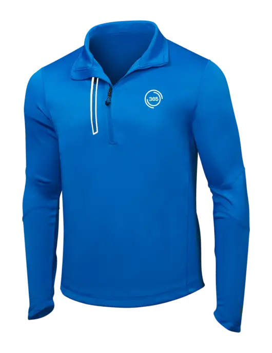 OGIO Electric Blue Endurance Fulcrum 1/4 Zip w/365 Icon Logo