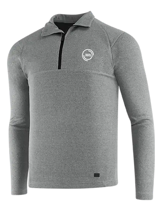 OGIO Petrol Grey Heather Transition 1/4 Zip Pullover w/365 Icon Logo