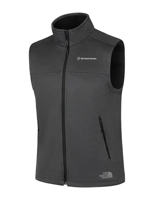 North Face Dark Grey Heather Ridgewall Soft Shell Vest w/365 Logo