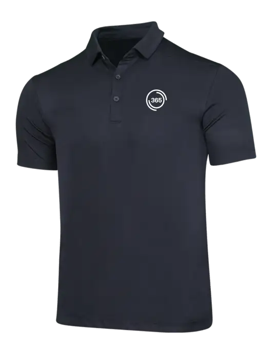 Black Posi-UV Pro Polo w/365 Icon Logo