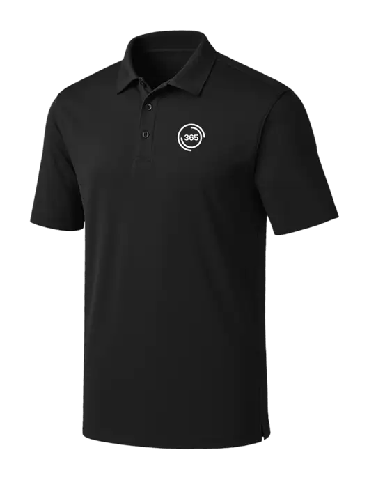 Black Silk Touch Performance Polo w/365 Icon Logo