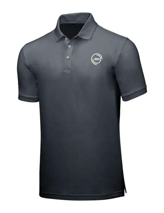 Dark Grey Core Classic Pique w/365 Icon Logo