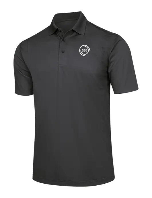Dark Grey Micropique Sport-Wick Polo w/365 Icon Logo