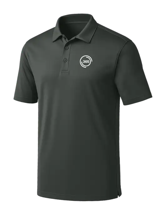 Dark Grey Silk Touch Performance Polo w/365 Icon Logo
