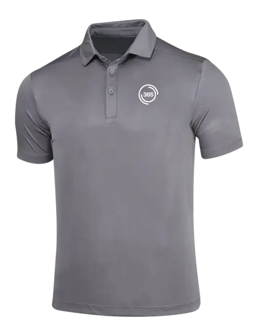 Dark Smoke Grey Posi-UV Pro Polo w/365 Icon Logo