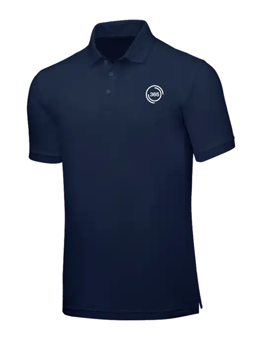 Navy Blue Core Classic Pique w/365 Icon Logo