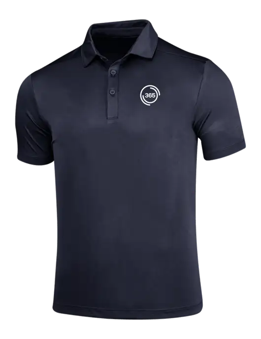 Navy Posi-UV Pro Polo w/365 Icon Logo