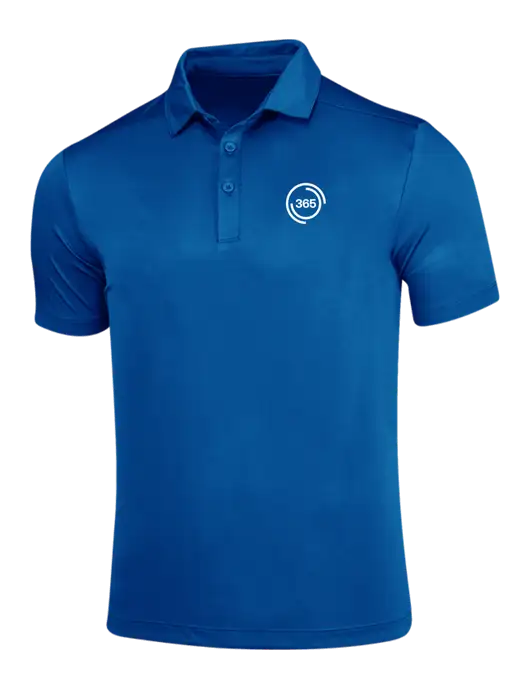 True Royal Posi-UV Pro Polo w/365 Icon Logo
