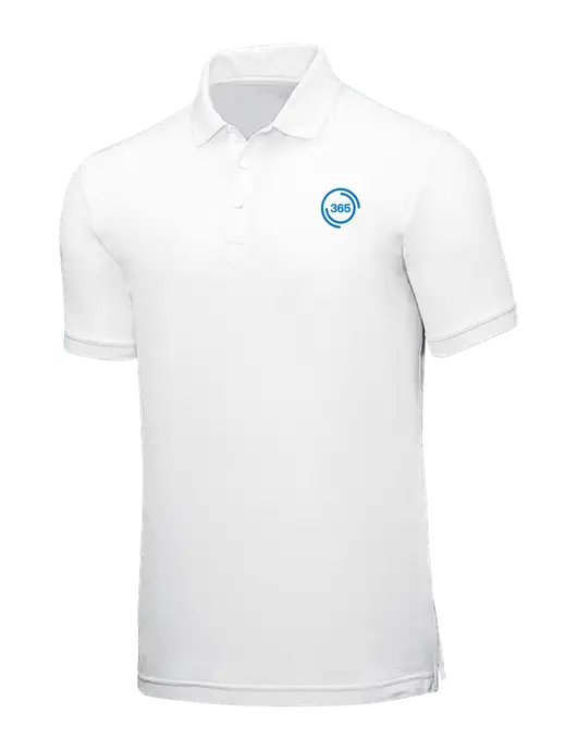 White Core Classic Pique w/365 Icon Logo