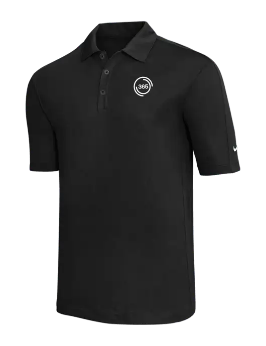 Nike Black Tech Sport Dri-FIT Polo w/365 Icon Logo