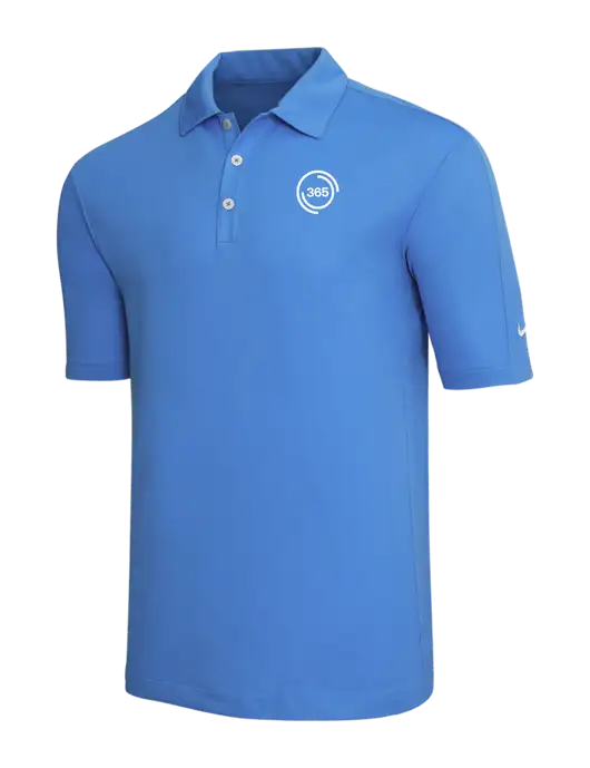 Nike Light Royal Blue Tech Sport Dri-FIT Polo w/365 Icon Logo