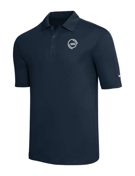 Nike Navy Tech Sport Dri-FIT Polo w/365 Icon Logo