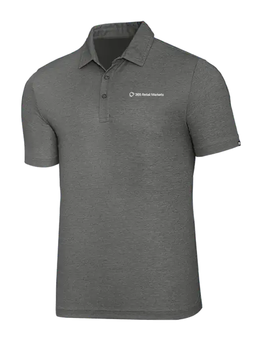TravisMathew Grey Heather Oceanside Polo w/365 Logo