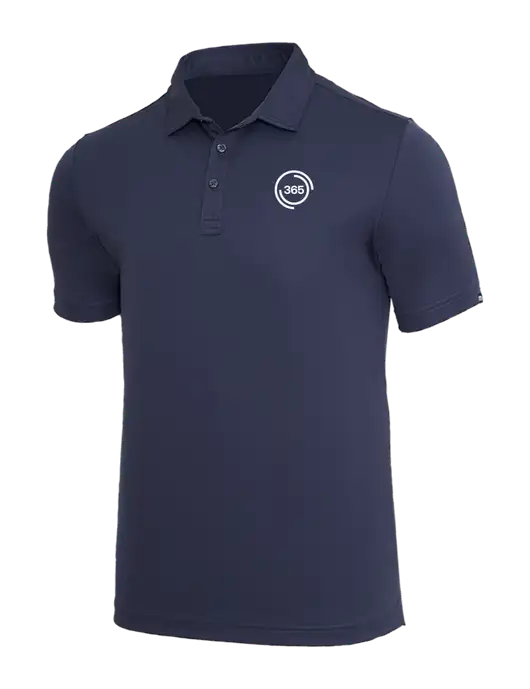 TravisMathew Navy Coto Performance Polo w/365 Icon Logo