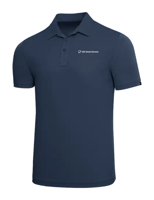 TravisMathew Navy Solid Oceanside Polo w/365 Logo