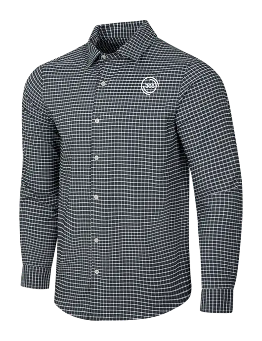 Dark Grey/White City Stretch Shirt w/365 Icon Logo