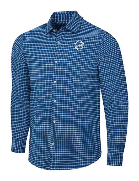 Navy/White City Stretch Shirt w/365 Icon Logo