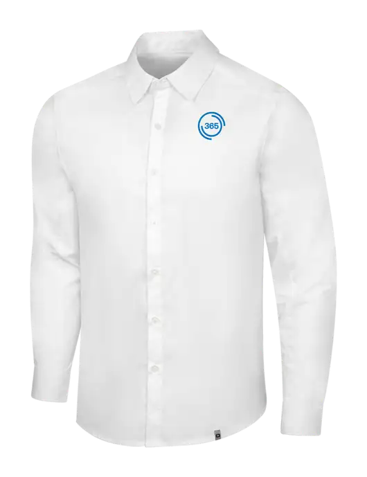 OGIO White Commuter Woven Shirt w/365 Icon Logo